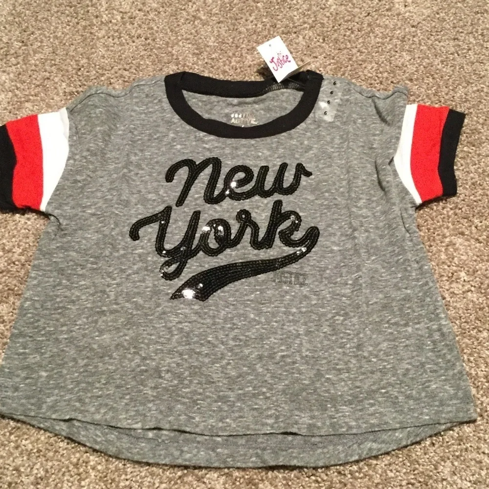 🆕sequin crop top t shirt